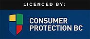 Consumer Protection BC license symbol. Ensures financial security for BC travelers Lic # 80460.